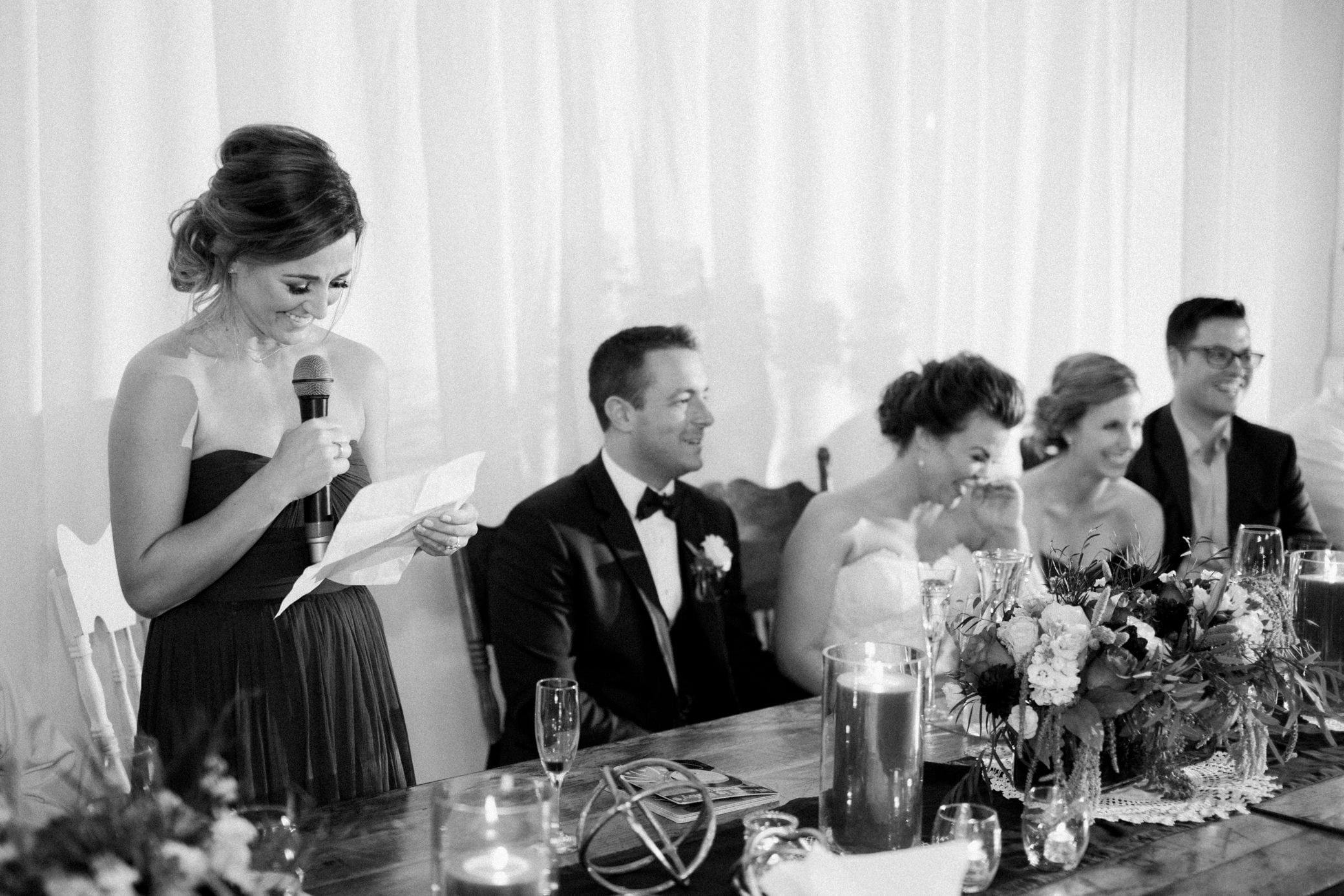 Portland Newberg Oregon Wedding Photographer Reception Toast