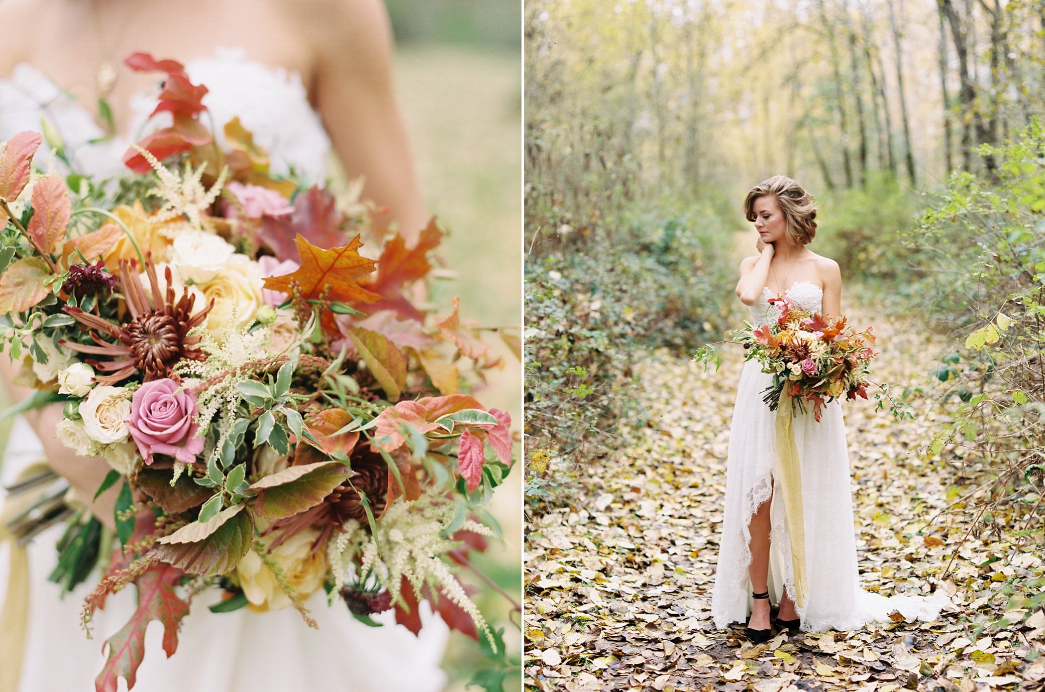 Autumn Fall Bride Wedding Film Inspiration Portland Oregon Wedding Photographer 3