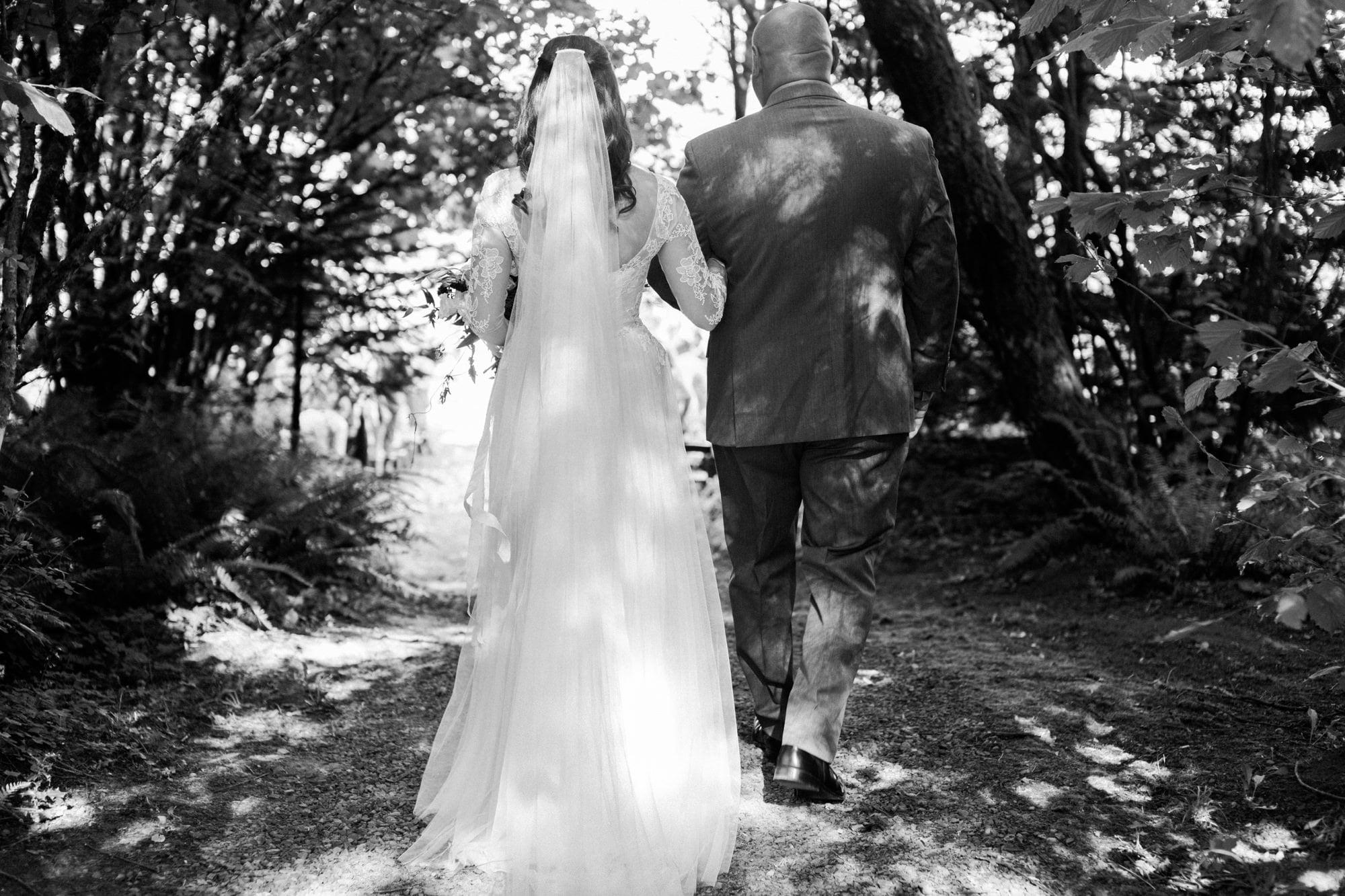 Washington Wedding Photography Bride with Father Emily Riggs Veil